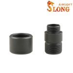 SLONG AIRSOFT Silencer adapter Type B 11mm CW to 14mm CCW