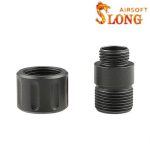 SLONG AIRSOFT Silencer adapter Type E 11mm CW to 14mm CCW