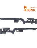 SLONG AIRSOFT Tactical Stock for Tokyo Marui VSR-10 - Black - obrazek 2