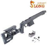 SLONG AIRSOFT Tactical Stock for Tokyo Marui VSR-10 - Black