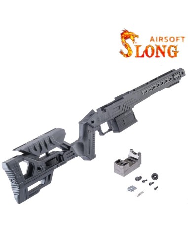 slong-airsoft-tactical-stock-for-tokyo-marui-vsr-10-black SLONG AIRSOFT Tactical Stock for Tokyo Marui VSR-10 - Black - obrazek 1