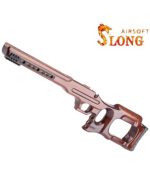 SLONG AIRSOFT Tactical Wood Stock for Tokyo Marui VSR-10 - Wood