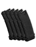 S&T 140rds mid-cap VMAG magazine for M4 AEG (set of 5) - Black - obrazek 6
