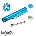 Stock Tube with ported Nut for M4 AEG - Blue