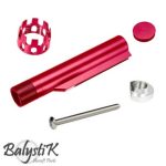 Stock Tube with ported Nut for M4 AEG - Red