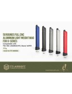TTI 50 Rds extended Aluminum Lightweight magazine for G-series / AAP01 - Grey - obrazek 2