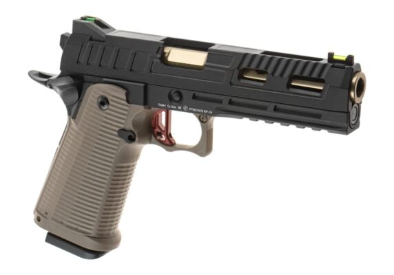 KJ Works KP-19S Full Metal GBB Pistol Black/Tan