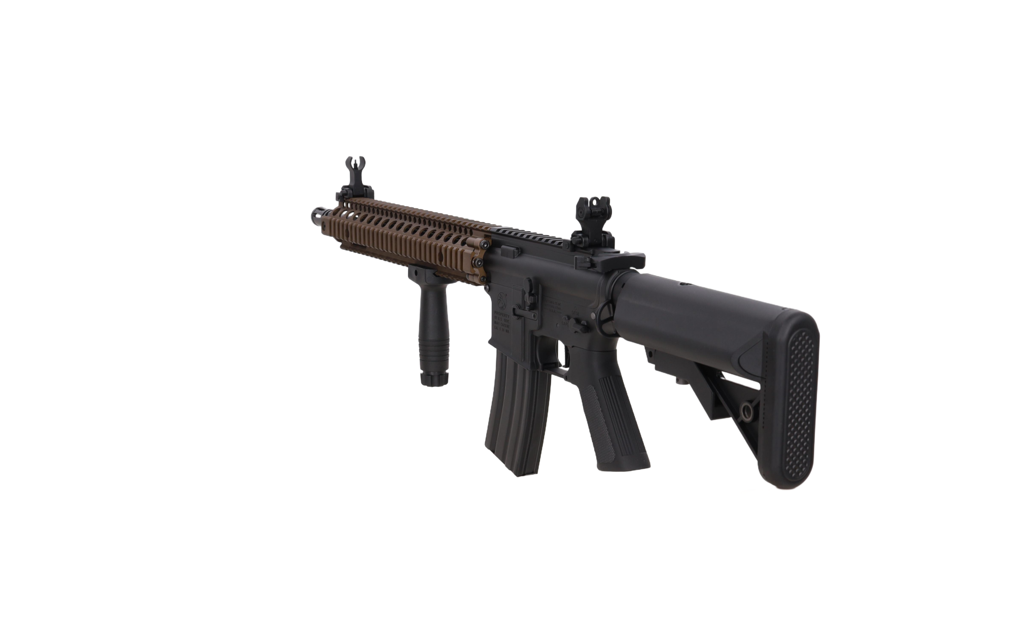 1ff8f5613fd50c8a31b4470178f7396b5ba40e8e_SPE_01_048896_02 Colt x Daniel Defense MK18 SA-P26 PRIME BLDC Karabin szturmowy AEG 14.5" - Chaos Bronze - obrazek 4