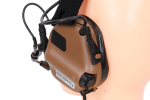 Earmor M32X Plus aktywne ochronniki słuchu - Coyote Brown - obrazek 3