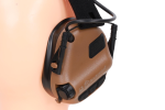 Earmor M32X Plus aktywne ochronniki słuchu - Coyote Brown - obrazek 4