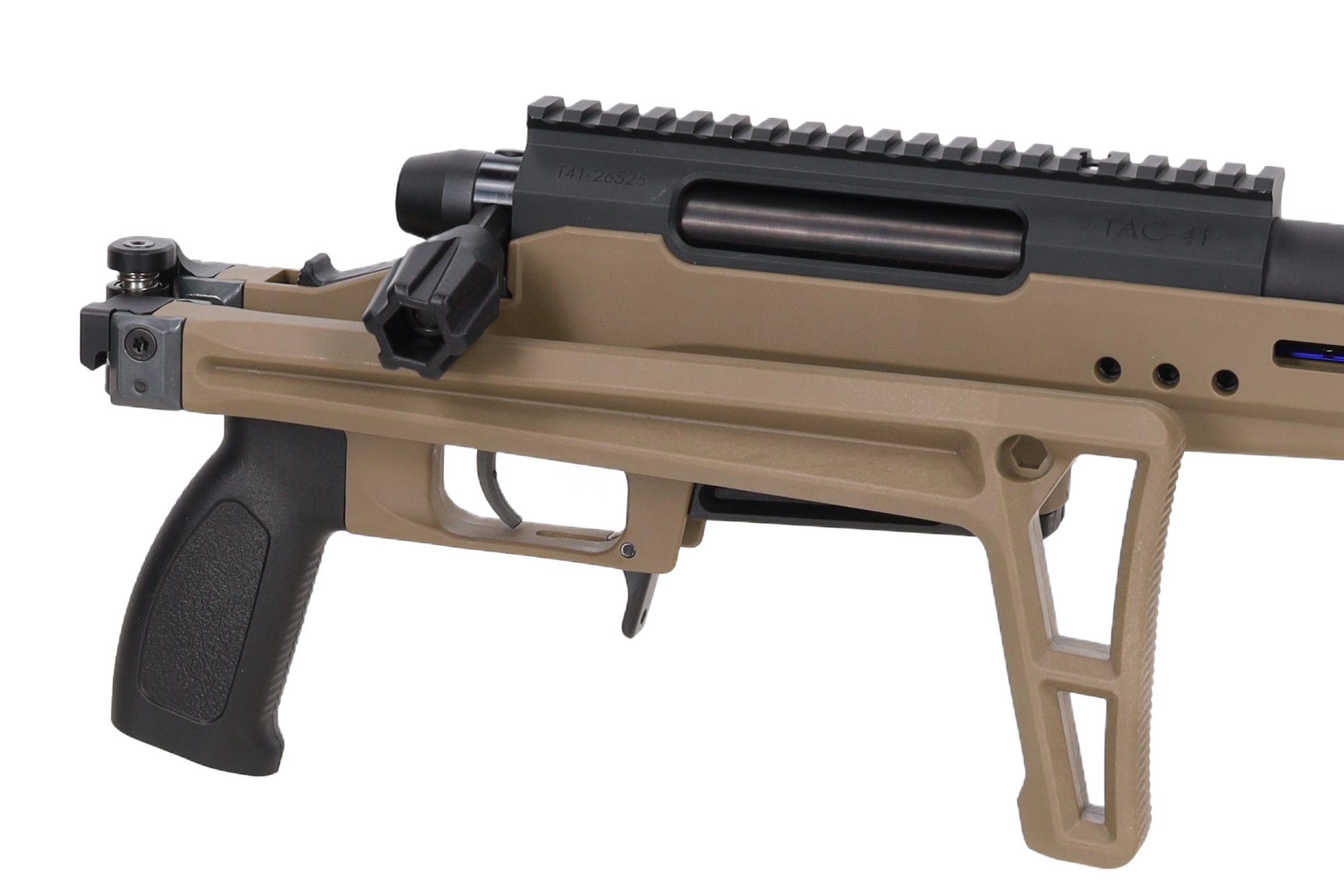4d1b2e54b61cbeb1b6d37a946835d76cdd8e69ca_SVB_03_049433_12 Silverback TAC-41LL-S Karabin snajperski Bolt action (składana kolba) - Flat Dark Earth - obrazek 5