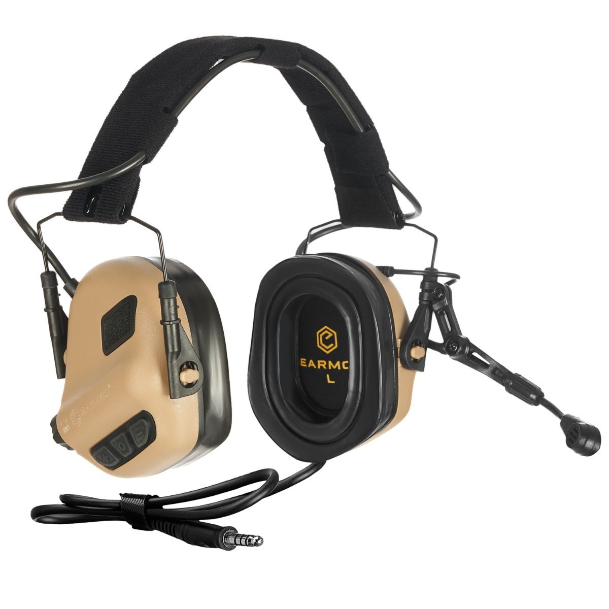84318 EARMOR M32 PLUS Electronic Tactical Headset – Tan - obrazek 9