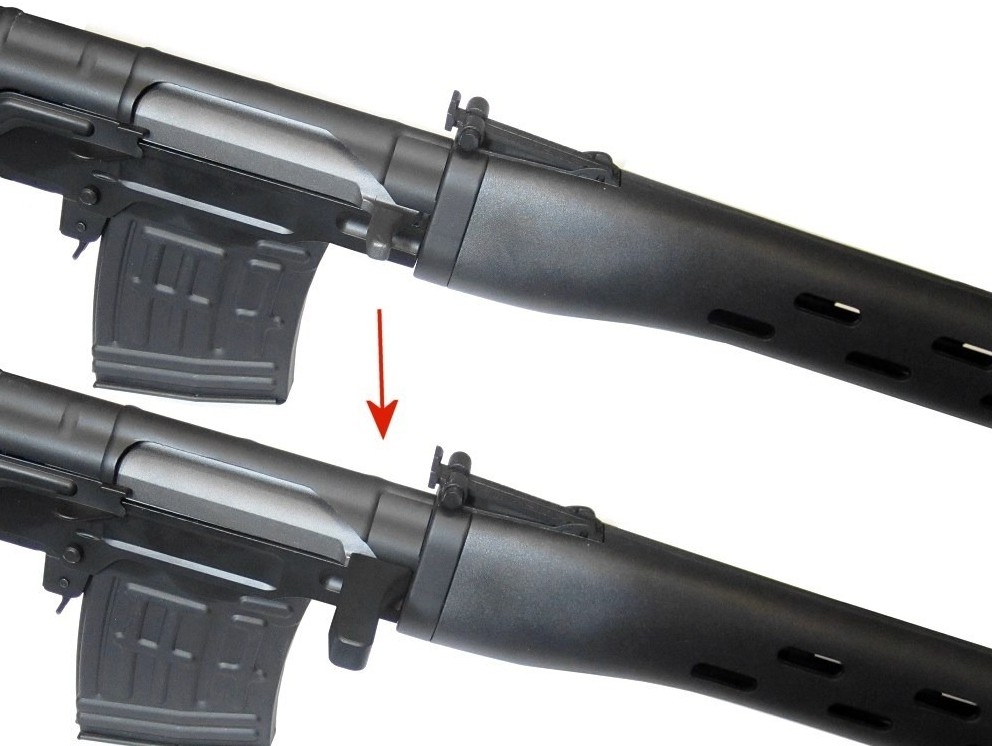 84556 AirsoftPro Enlarged SVD Bolt Handle Sleeve - obrazek 10