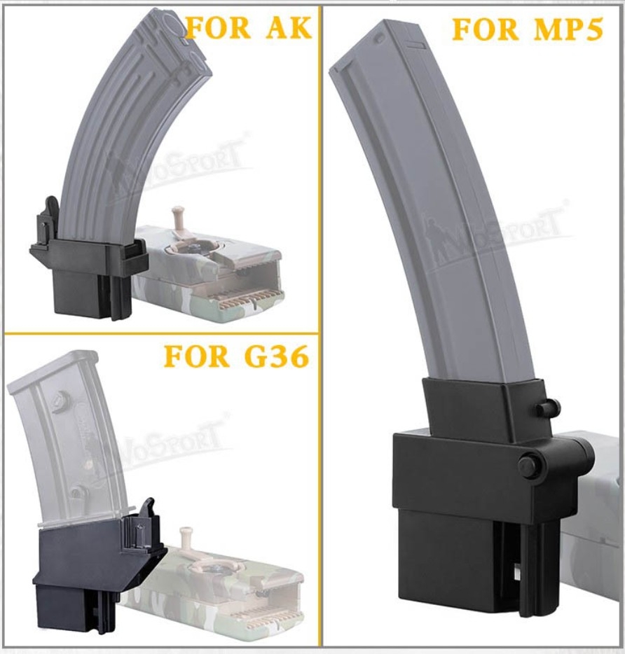 84583 WST LEVER / M12 ODIN Adapter for MP5 Magazines – Black - obrazek 4