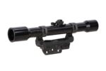 SA ZF39 4×26 RETRO Rifle Scope with Mount for Kar98K – Black - obrazek 2