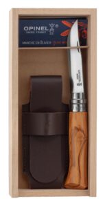 Opinel No. 8 Olivier pocket knife + Alpine case - Opinel No. 8 + Alpine Case