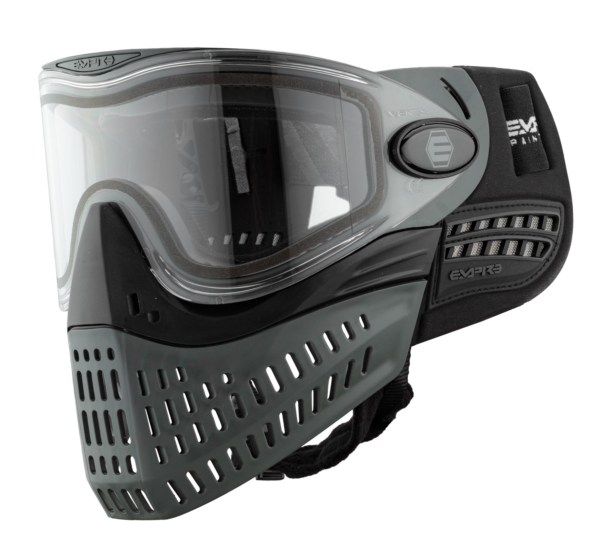 MAS7228-12 EMPIRE Paintball Mask E-Vent Black Gray - - obrazek 2
