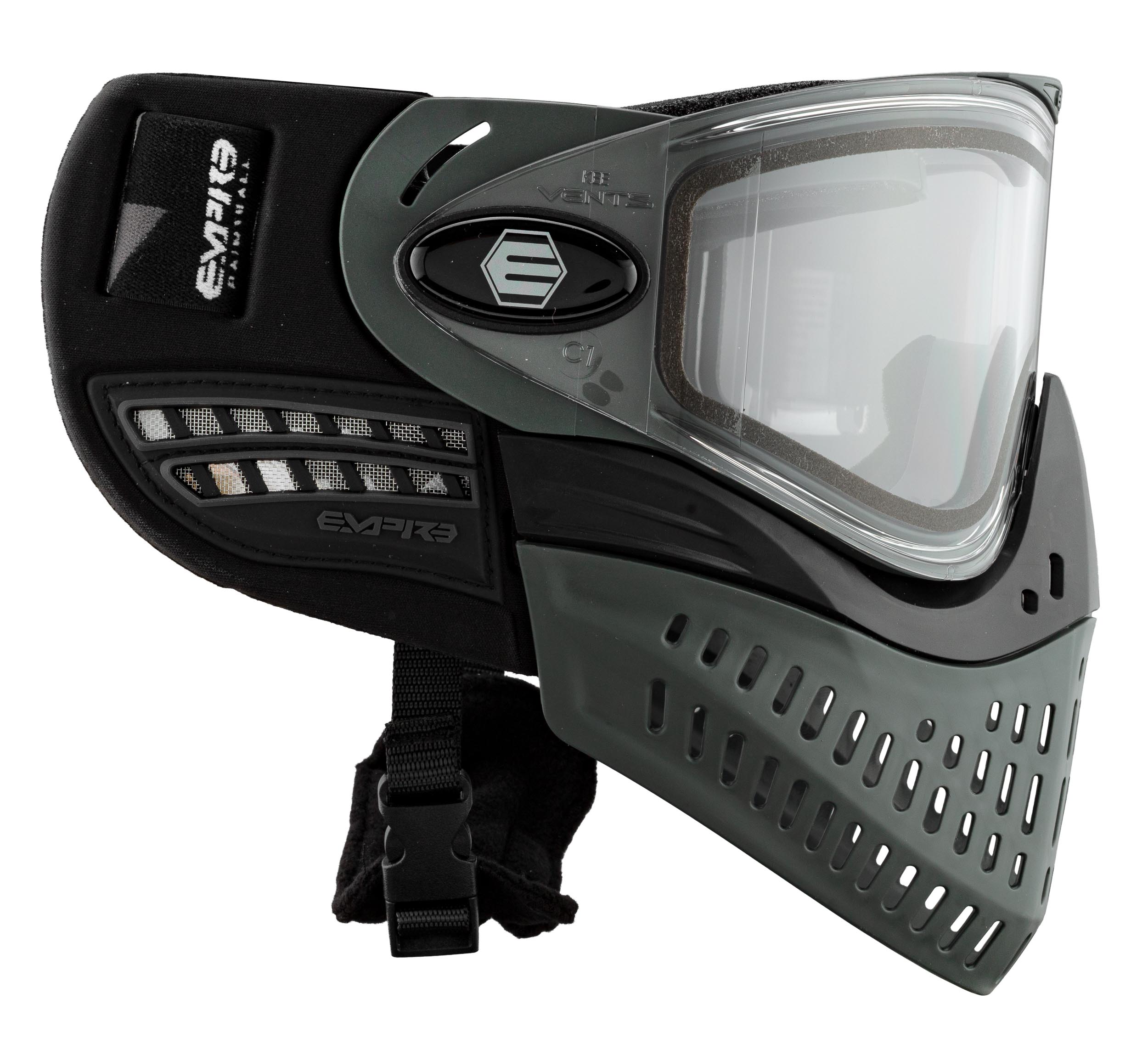 MAS7228-13 EMPIRE Paintball Mask E-Vent Black Gray - - obrazek 3