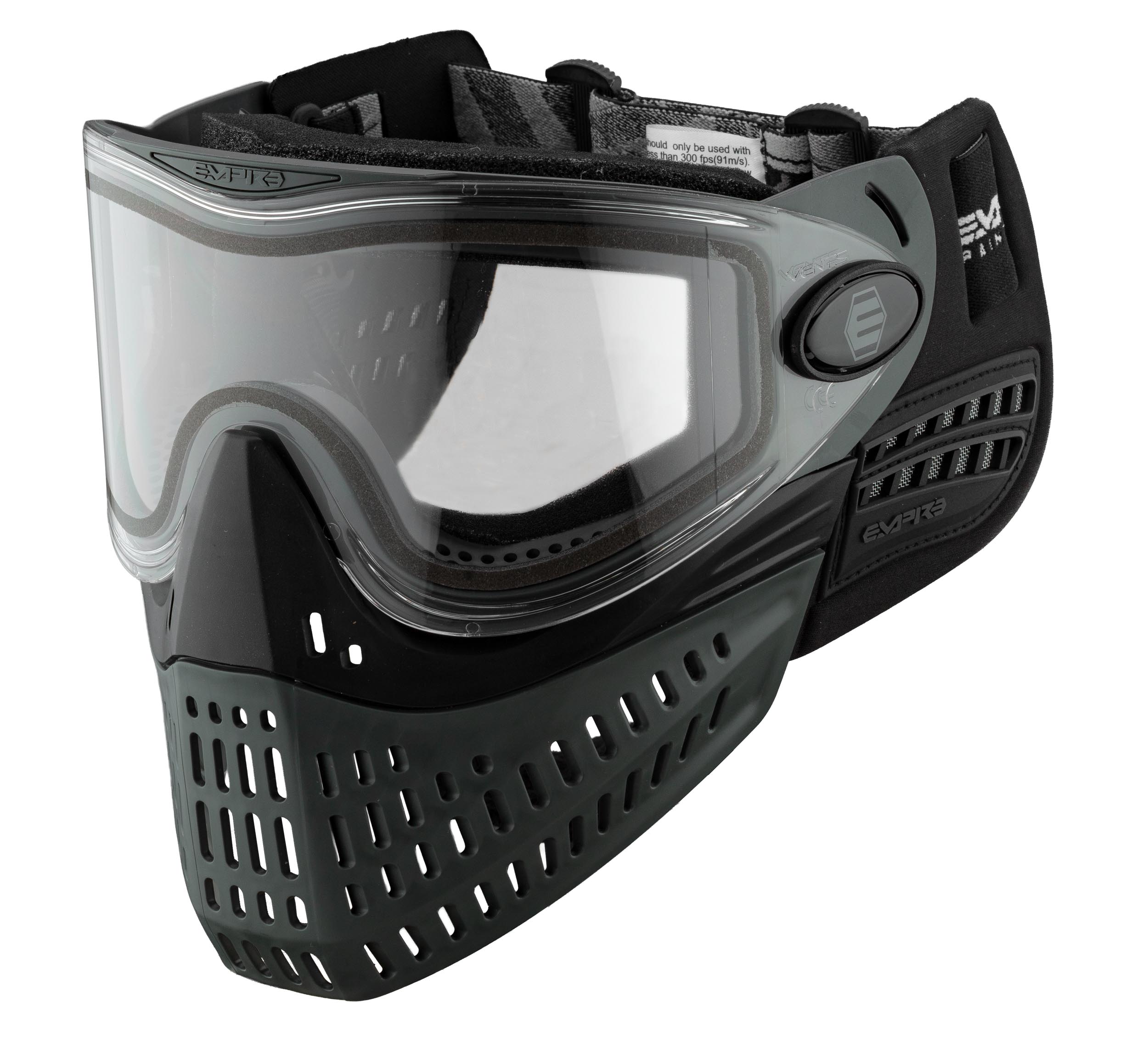 MAS7228-15 EMPIRE Paintball Mask E-Vent Black Gray - - obrazek 9