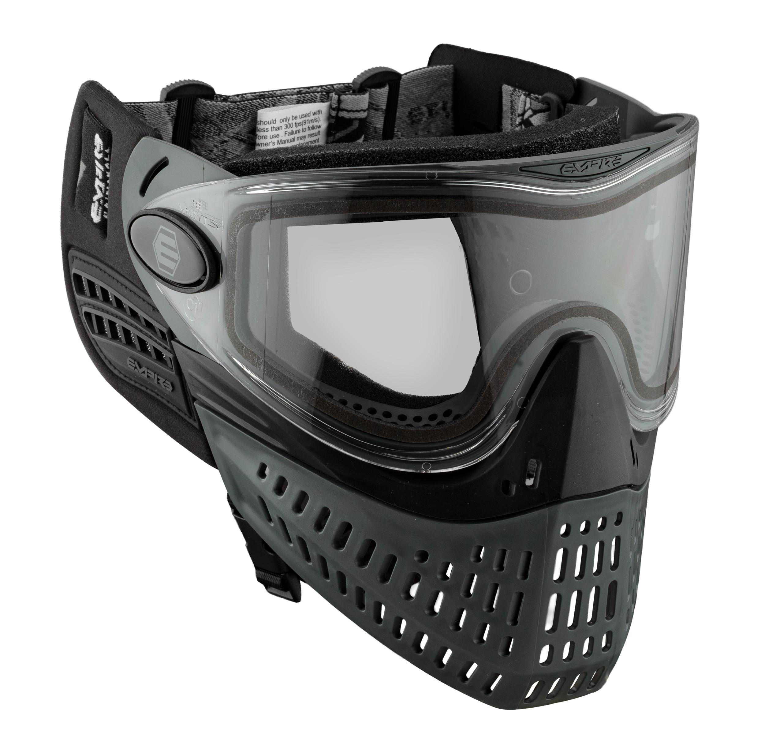 MAS7228-17 EMPIRE Paintball Mask E-Vent Black Gray - - obrazek 8