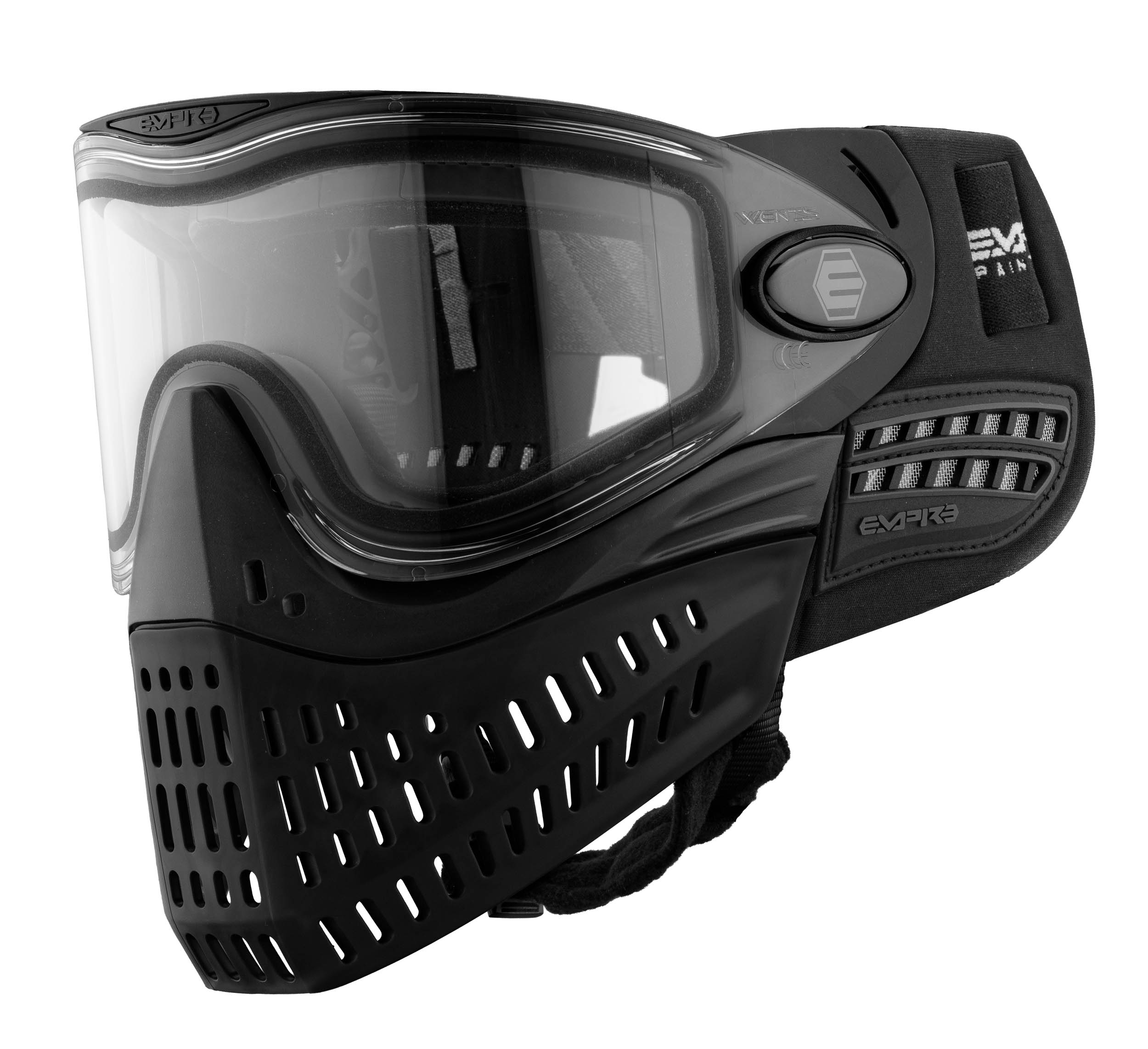MAS7229-12 EMPIRE Paintball Mask E-Vent Black Black - Empire E-Vent All Black Mask - obrazek 2
