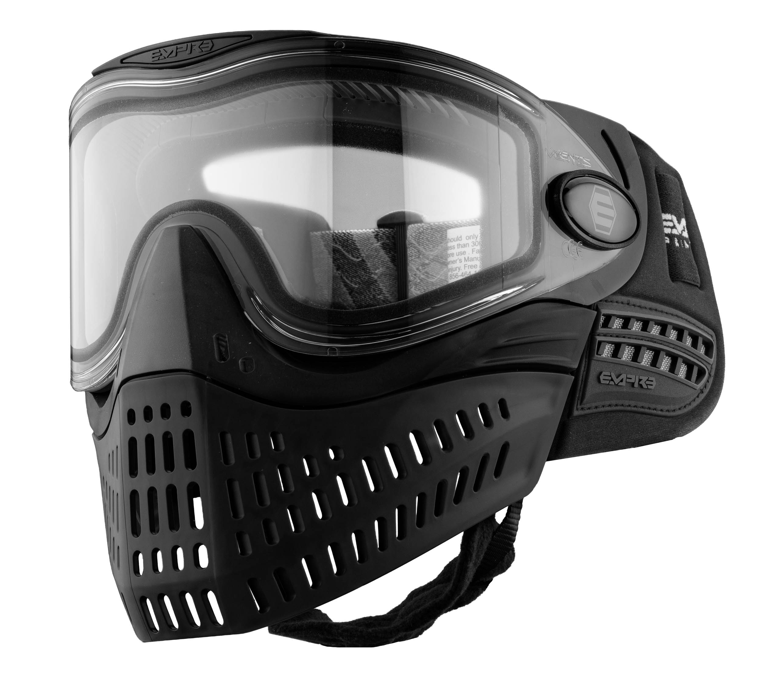 MAS7229-16 EMPIRE Paintball Mask E-Vent Black Black - Empire E-Vent All Black Mask - obrazek 7