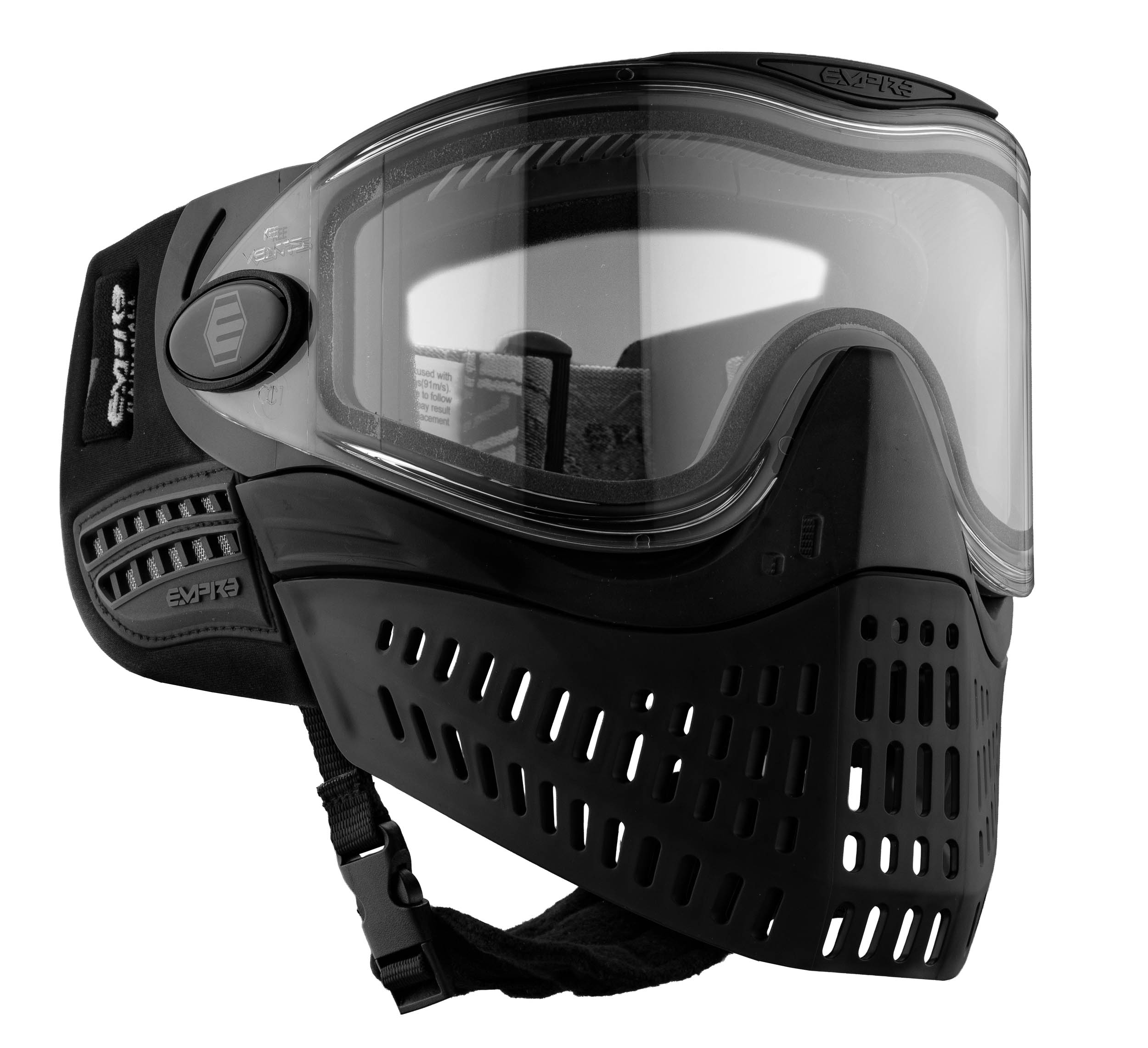 MAS7229-18 EMPIRE Paintball Mask E-Vent Black Black - Empire E-Vent All Black Mask - obrazek 6