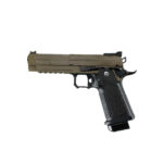 Arcturus Vanguard 5.1 airsoft TAN GBB pistol - Black / Tan
