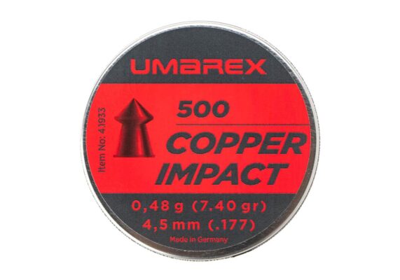 Walther 4.5mm Pointed Waisted Copper Pellets 0.48g 5x500rds