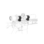 VO 34mm X-ACCU Mounting Scope Rings (6 Screws), Medium - Black - obrazek 13