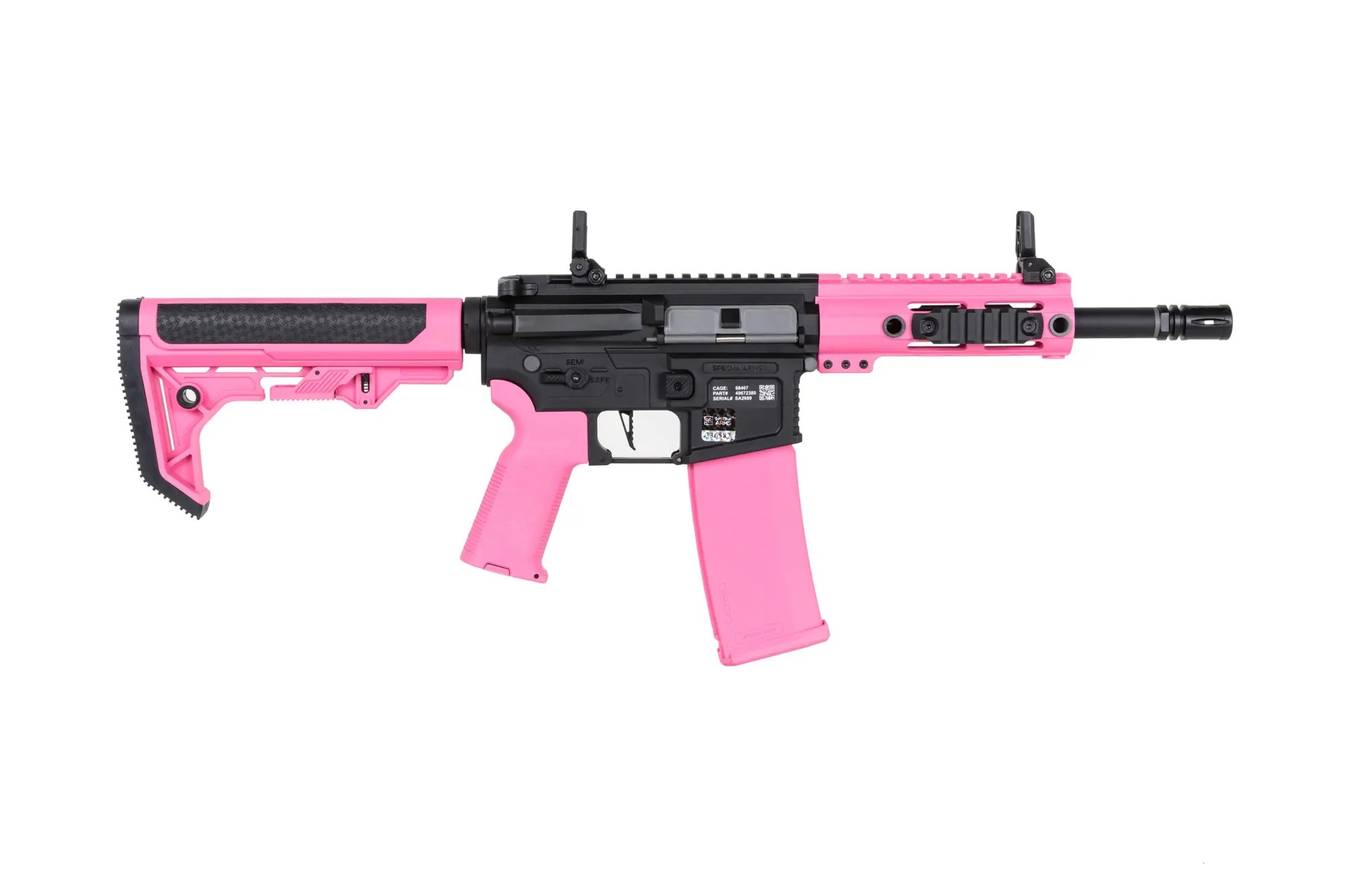 85104 SA M4 CQB RL M-LOK Gen2 (SA-F04-RL FLEX(TM) BLDC(TM) HAL ETU(TM)) – Pink - obrazek 4