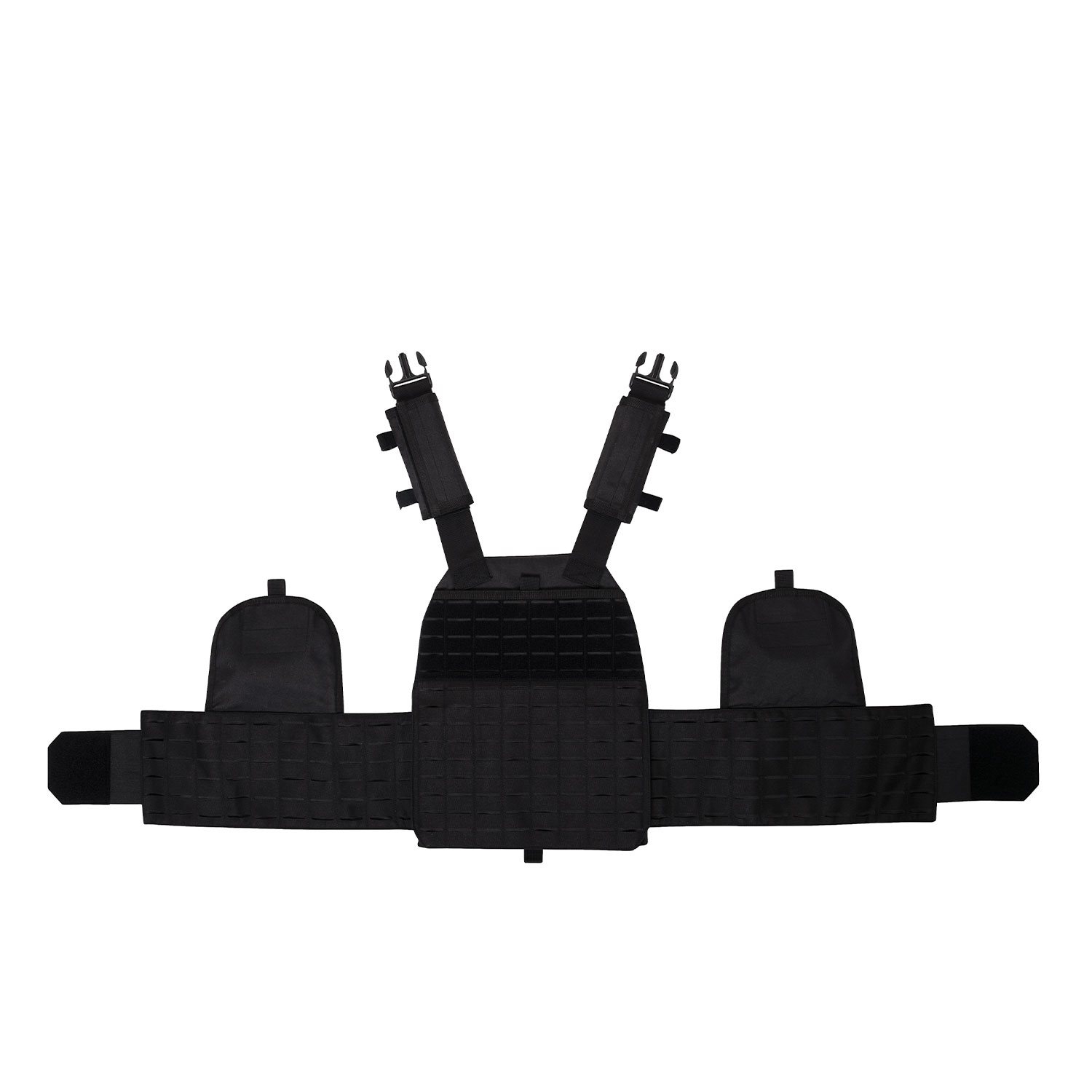 85183 ROTHCO MOLLE VEST Laser-Cut Plate Carrier – Black - obrazek 4