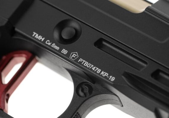 KJ Works KP-19 Full Metal GBB Pistol Black - obrazek 5