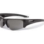 ESS Crowbar Tactical Sunglasses Silver Logo Black Frame Grey/Clear