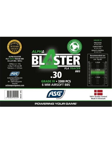 asg-alpha-blaster-030g-bio-green-tracer-3300-bbs ASG Alpha Blaster 0.30g BIO Green tracer - 3300 bbs - obrazek 2