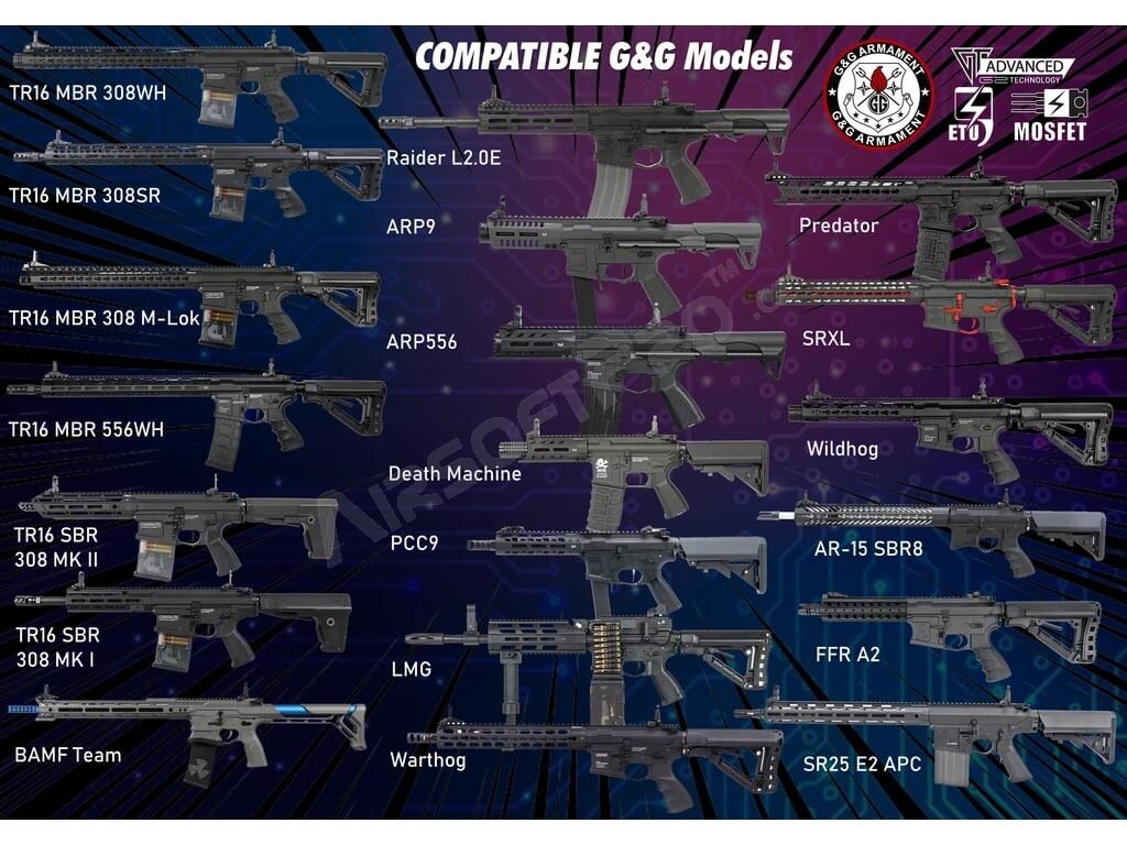 Alternative view of Speed Trigger Convertion dla G&G ARP9/556, CM16/TR16 G2 hairtrigger