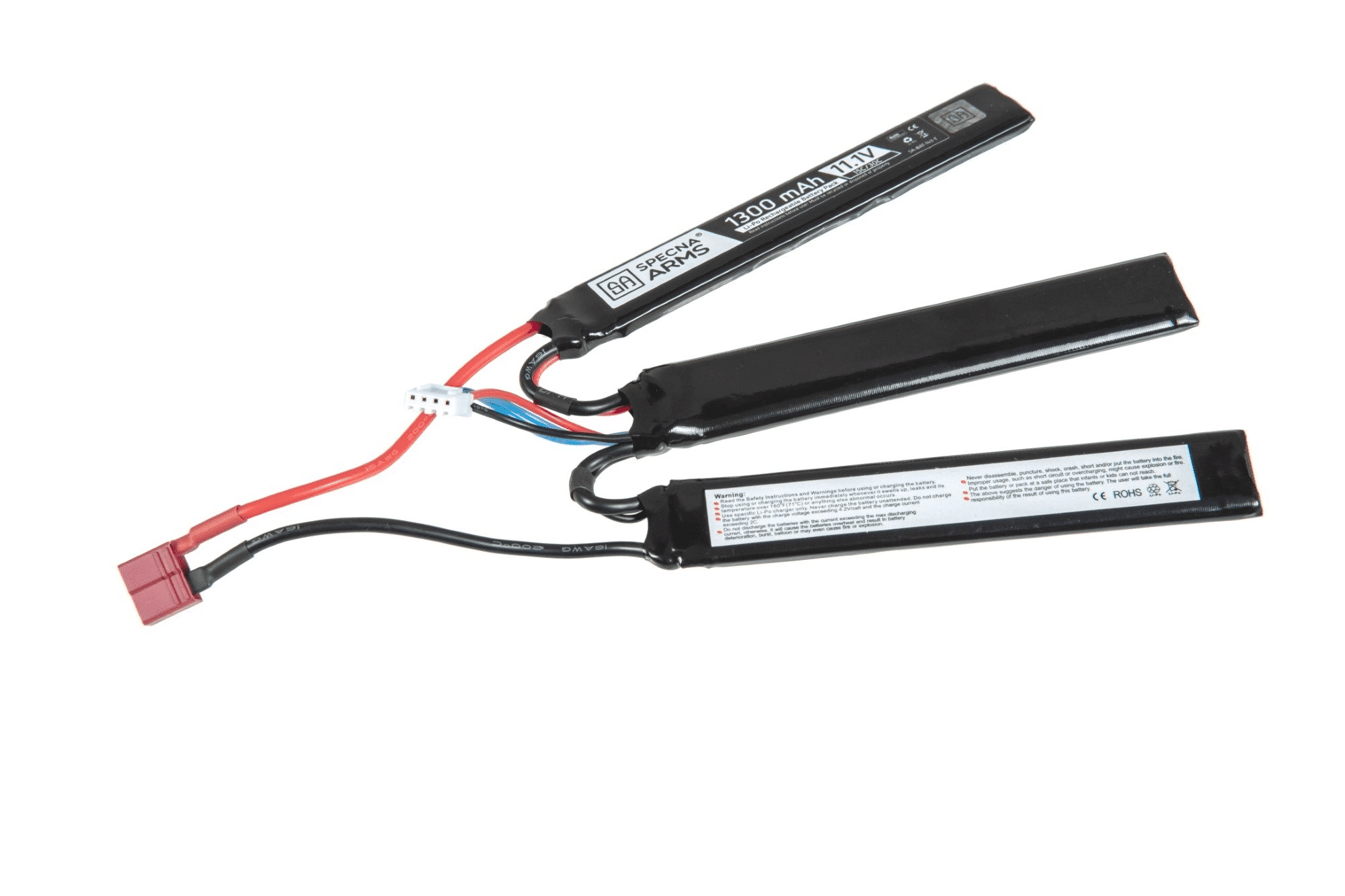 Akumulator LiPo 11,1V 1300mAh 15/30C - 3 modułowy - T-Connect (Deans)