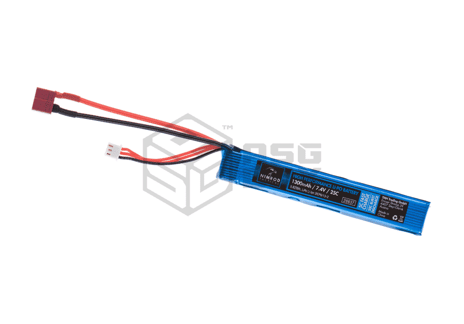 Akumulator Nimrod Lipo 7.4V 1300mAh 25C Deans