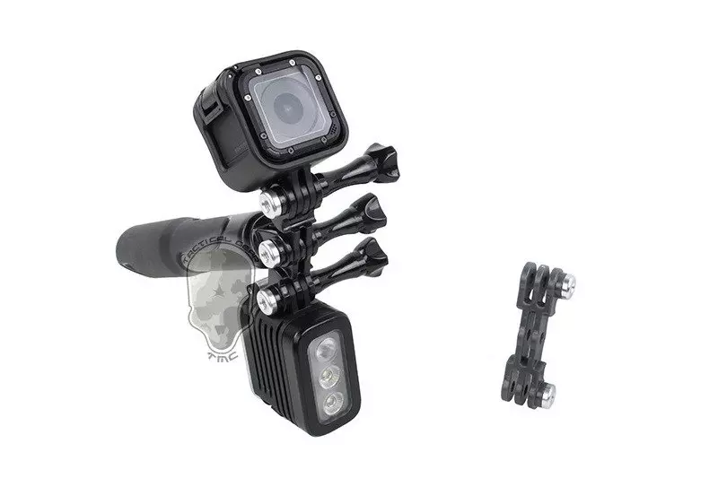 Podwójne ramię montażowe do kamer typu GoPro
