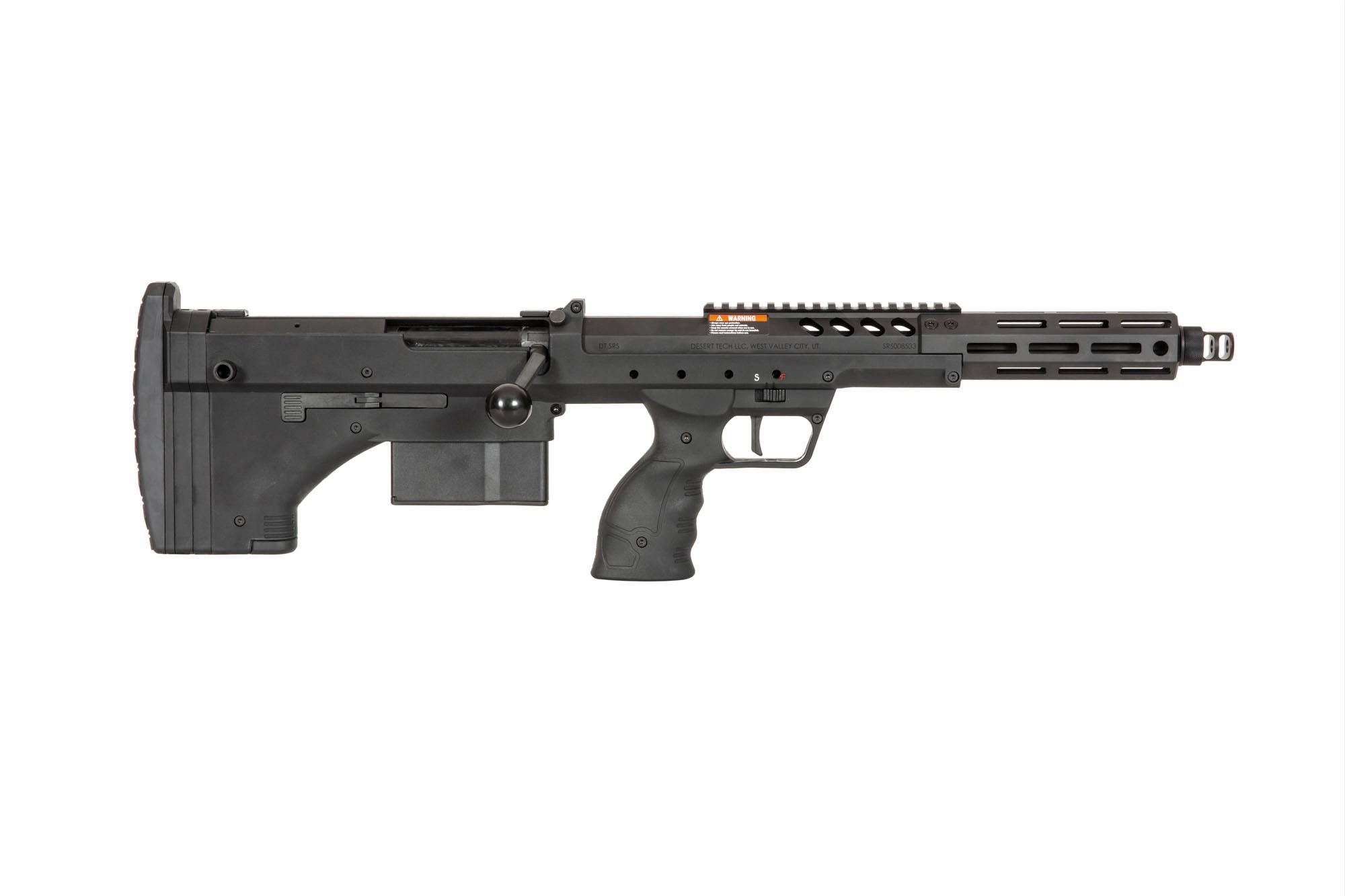 Replika karabinu snajperskiego Desert Tech SRS-A2/M2 Covert 16” (praworęczna) - czarna