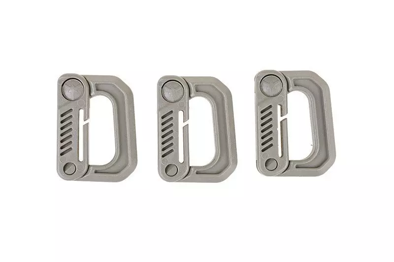 Zestaw 3 klamer typu Grmlock - foliage green