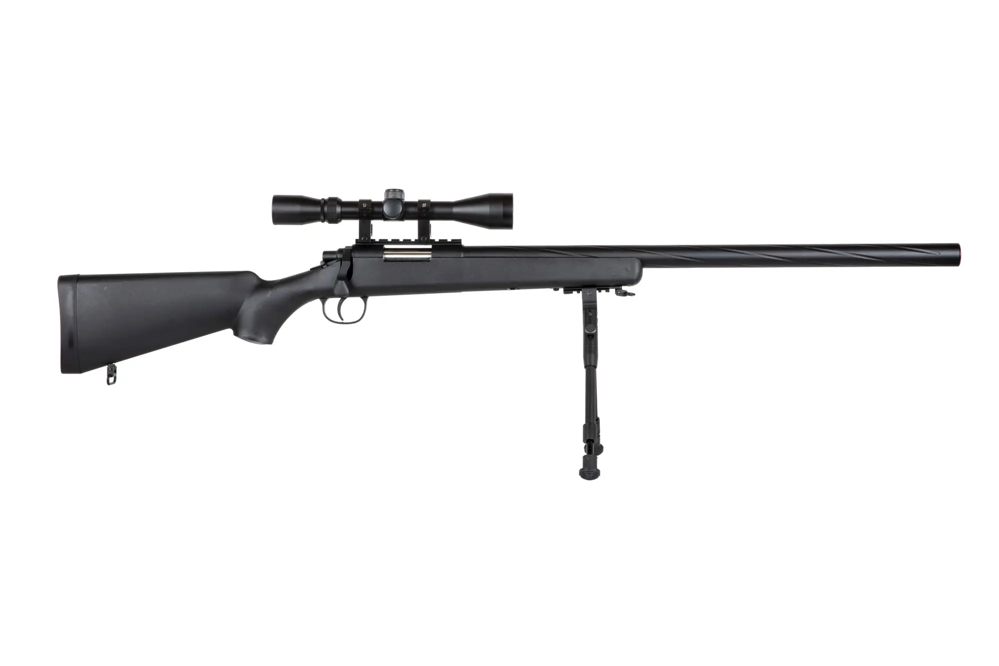 Replika karabinu snajperskiego Specna Arms SA-S12 EDGE™ z lunetą i dwójnogiem Czarna