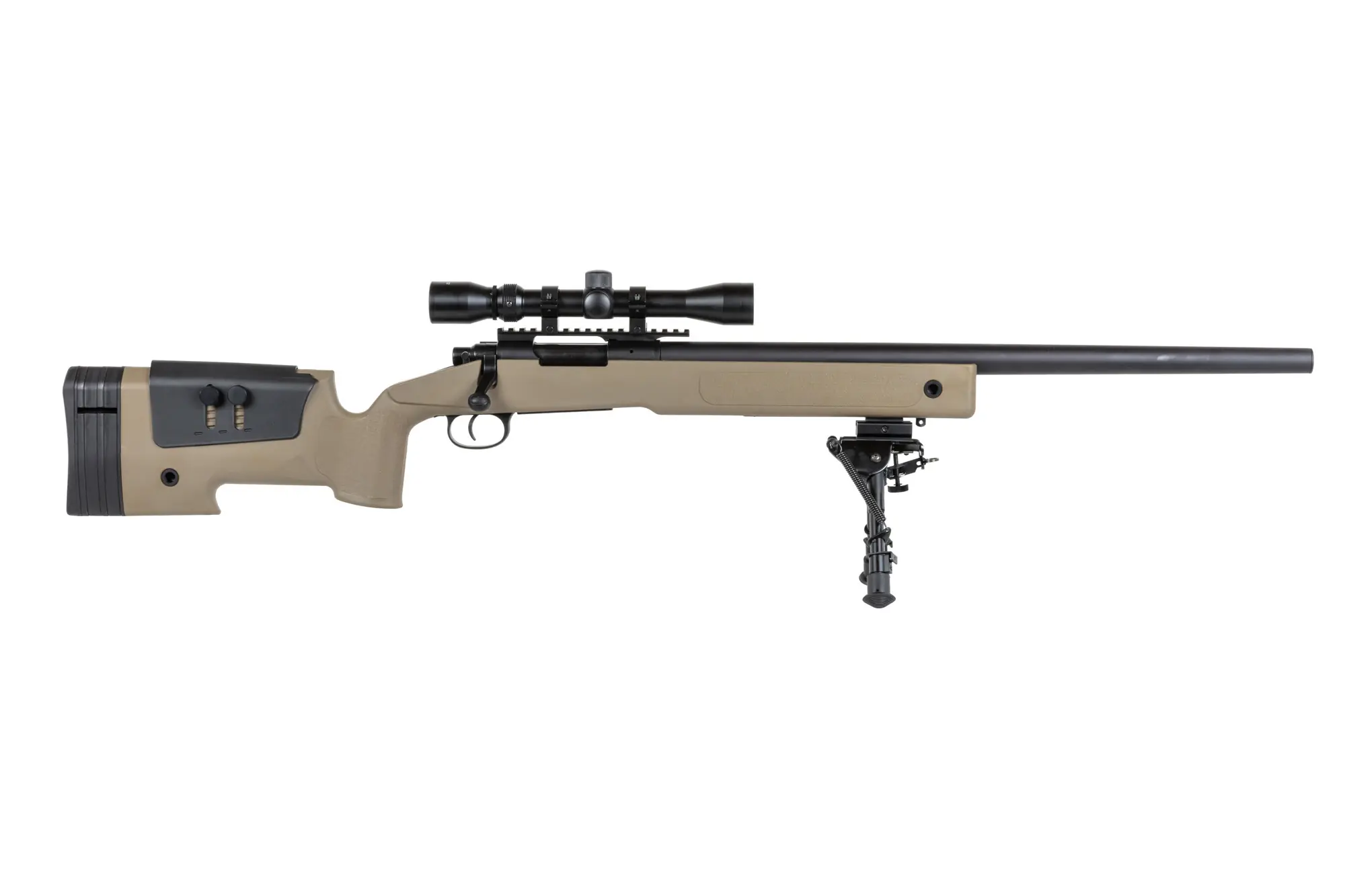 Alternative view of Karabin wyborowy ASG Specna Arms SA-S02 CORE™ High Velocity z lunetą i dwójnogiem Upgraded Tan