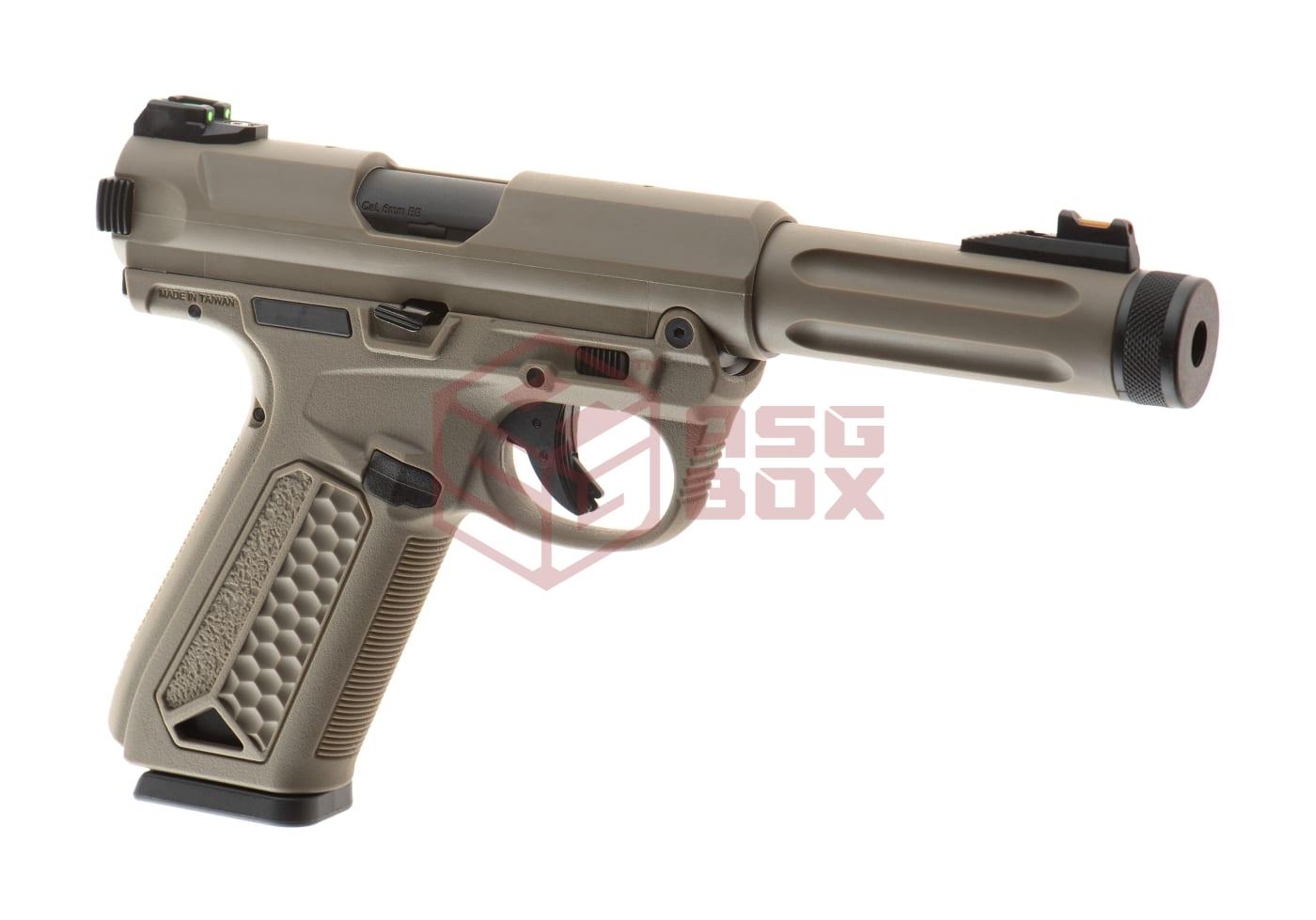 Alternative view of AAP01 Assassin GBB Full Auto / Semi Auto FDE