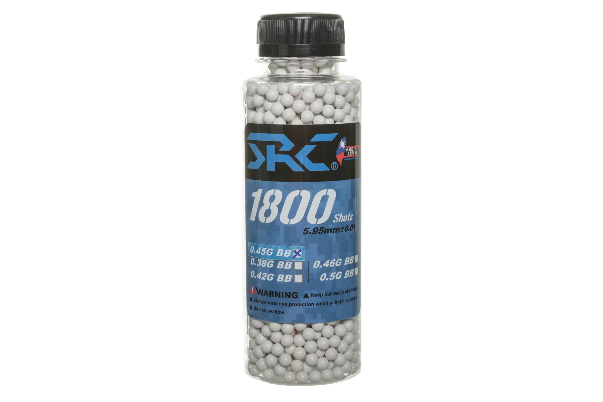 Kulki SRC BIO 0.45g butelka 1800 sztuk Białe