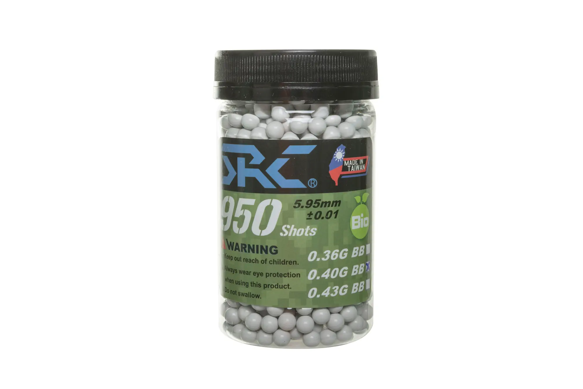 Kulki SRC BIO 0.4g butelka 950 sztuk Białe