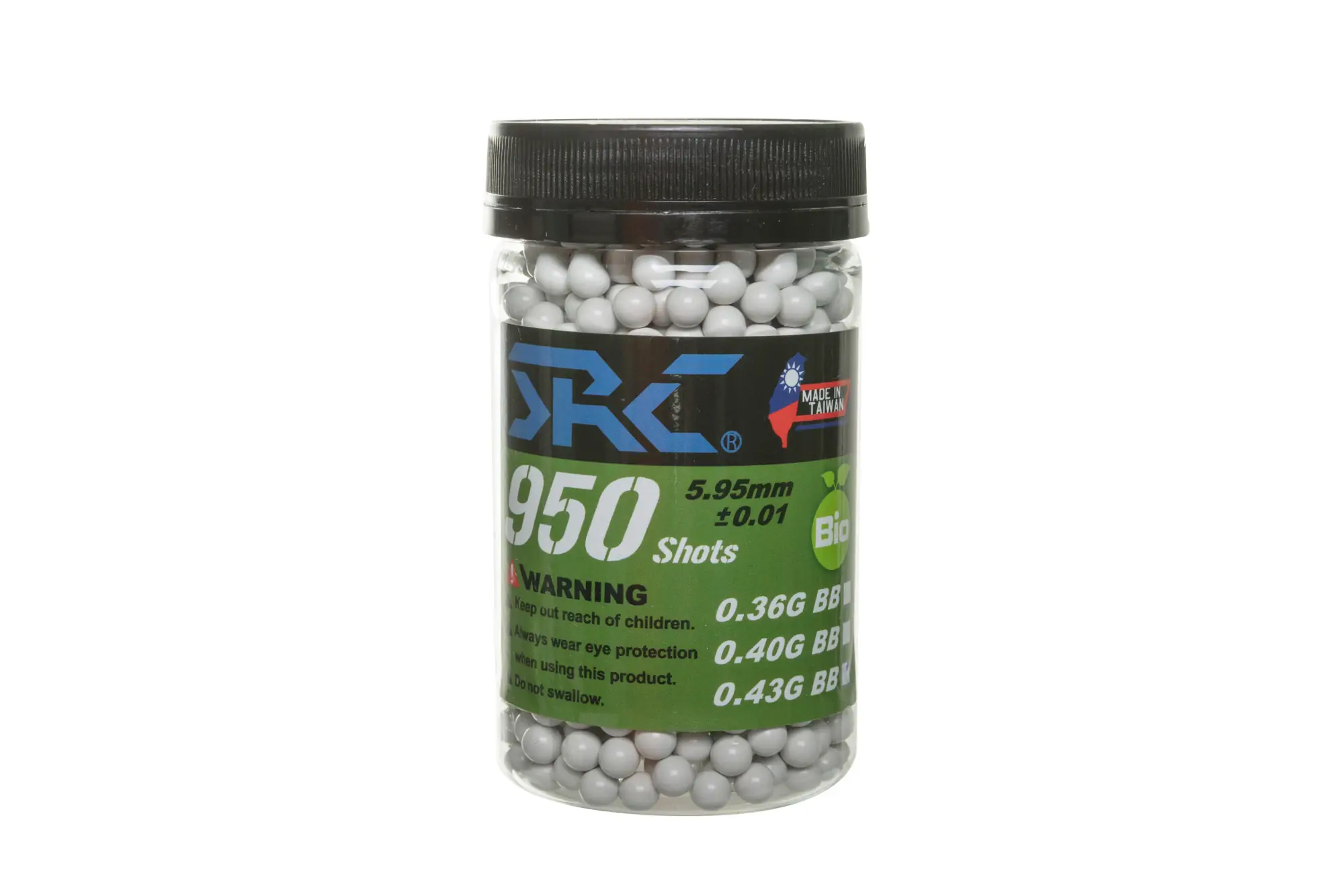 Kulki SRC BIO 0.43g butelka 950 sztuk Białe