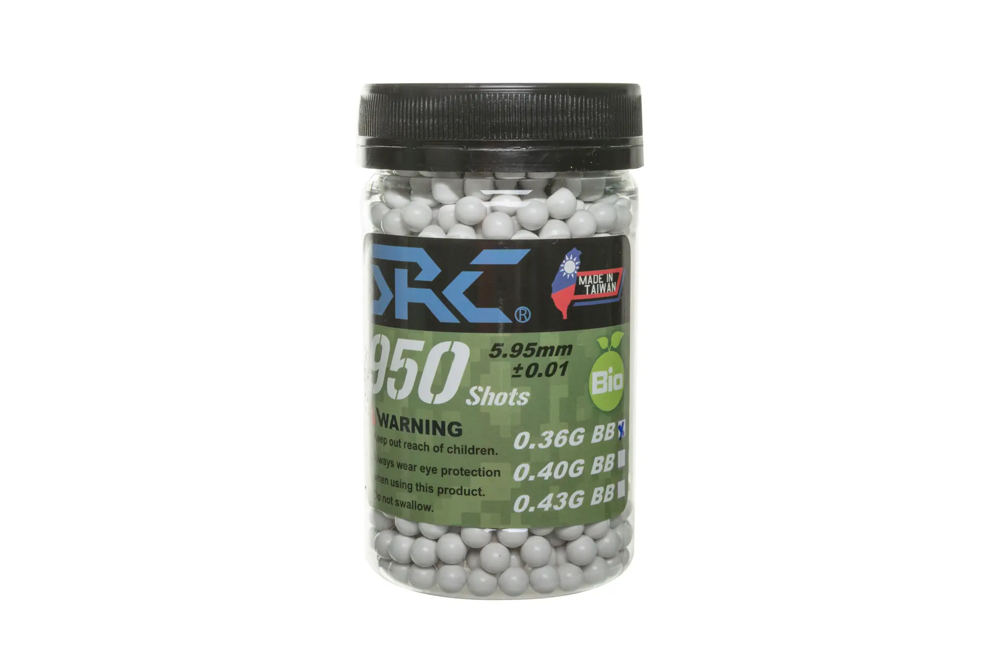 Kulki SRC BIO 0.36g butelka 950 sztuk Białe