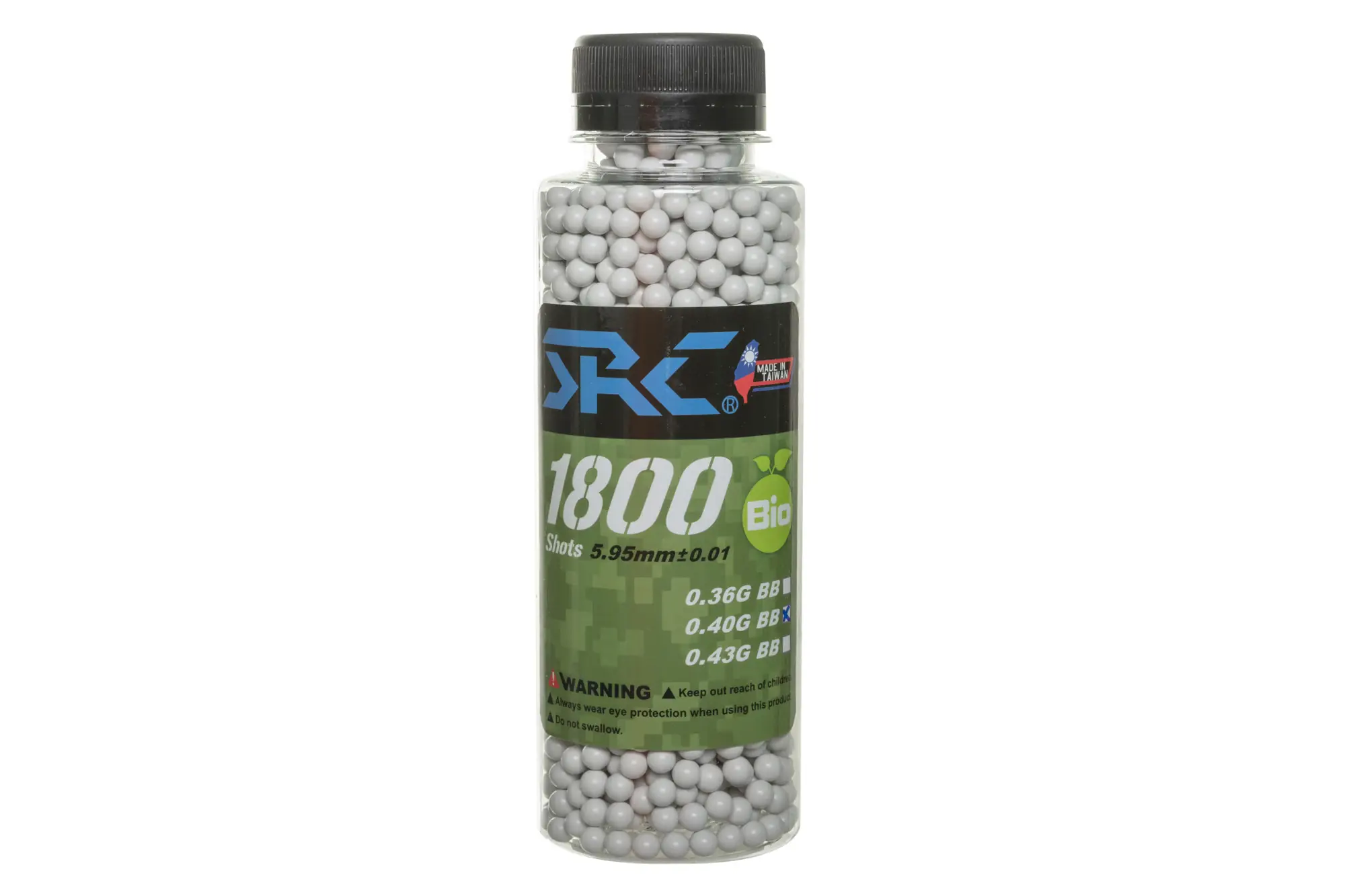 Kulki SRC BIO 0.4g butelka 1800 sztuk Białe