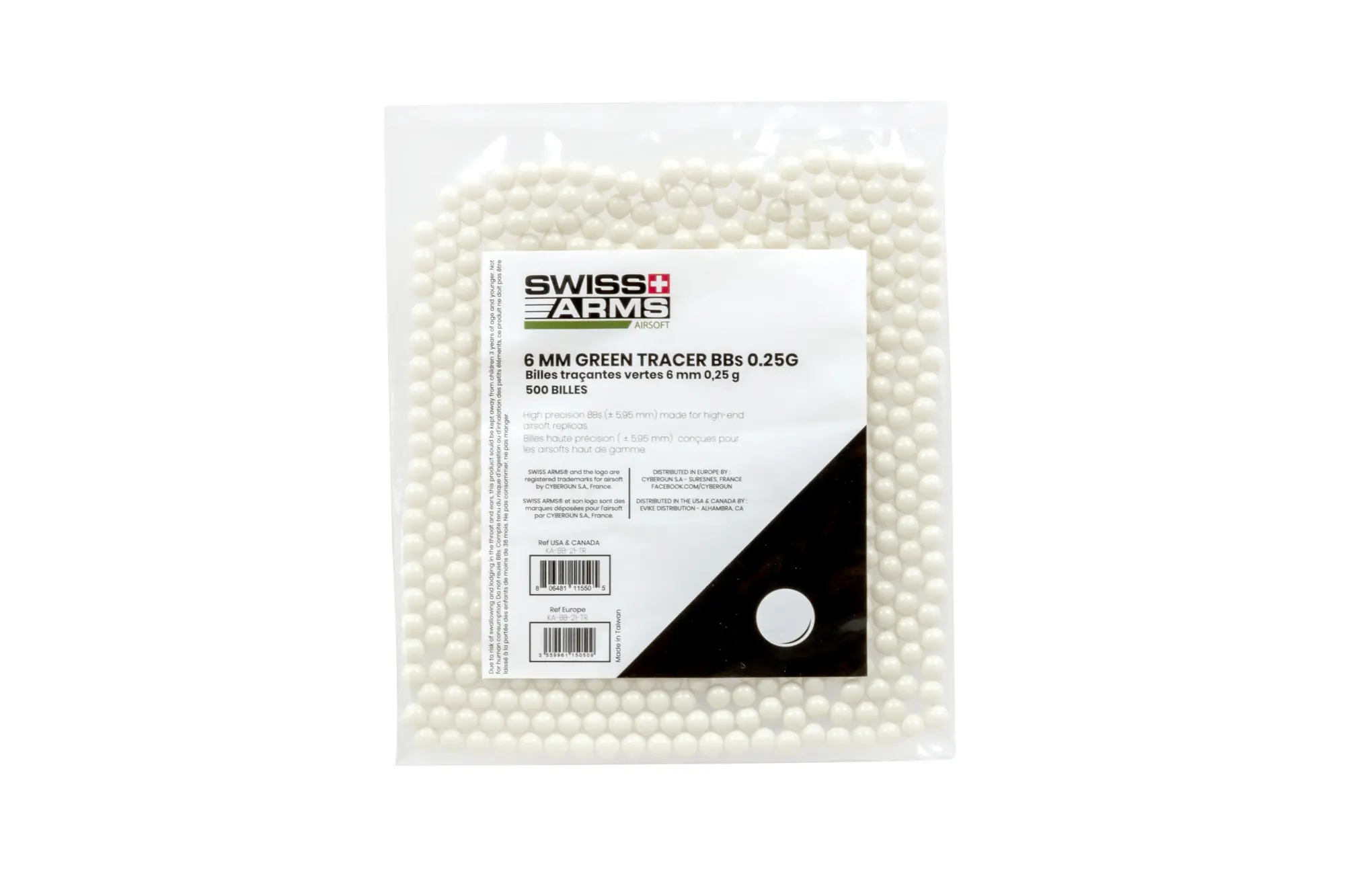 Kulki Tracer Swiss Arms 0.25g 500 szt. zielone